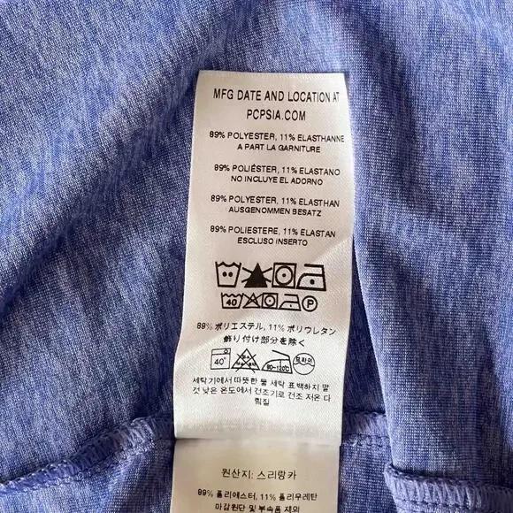 Patagonia Worn Wear Women's W's Seabrook Bandha Dress Blue Heathered Size XL - Picture 7 of 9